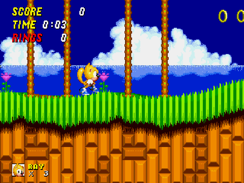Mighty the Armadillo in Sonic The Hedgehog 2-Playthrough 