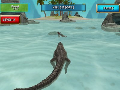 Crocodile Simulator: Beach Hunt / Симулятор крокодила: охота на пляже