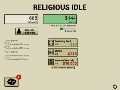 Religious Idle (Кликер религии)