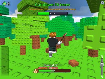 Chop Trees! Obby मुफ़्त में ऑनलाइन खेलें