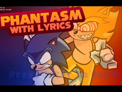 FNF Phantasm with Lyrics Видеообзор