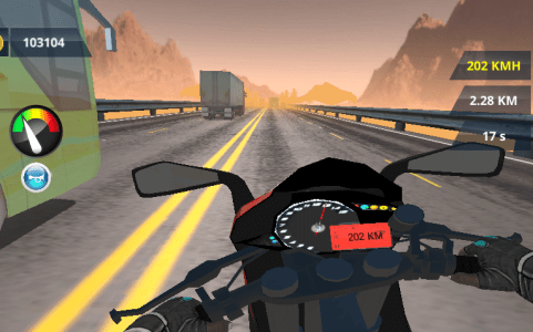Highway Motorcycle / Мотоцикл на трассе