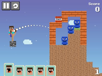 Noob Slingshot: Monsters - jogue online gratuitamente