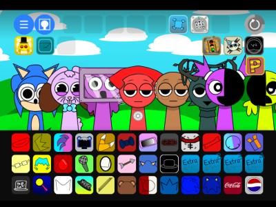 Sprunki Deluxe + Ocs! - kostenlos online spielen