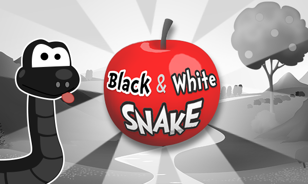 Black and white snake / Schwarzweiss-Schlange