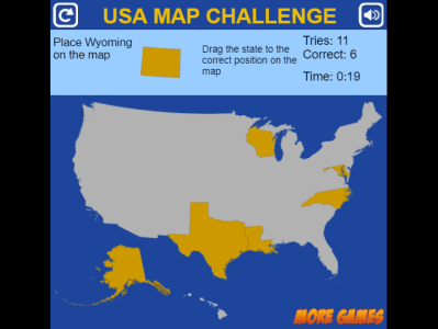 Карта США Челлендж