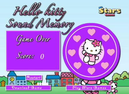 Hello Kitty Sound Memory / Olá Kitty - Ouça o som
