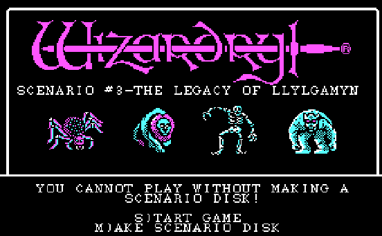Wizardry 3: Legacy of Llylgamyn / टोना 3: लिग्माइन की विरासत